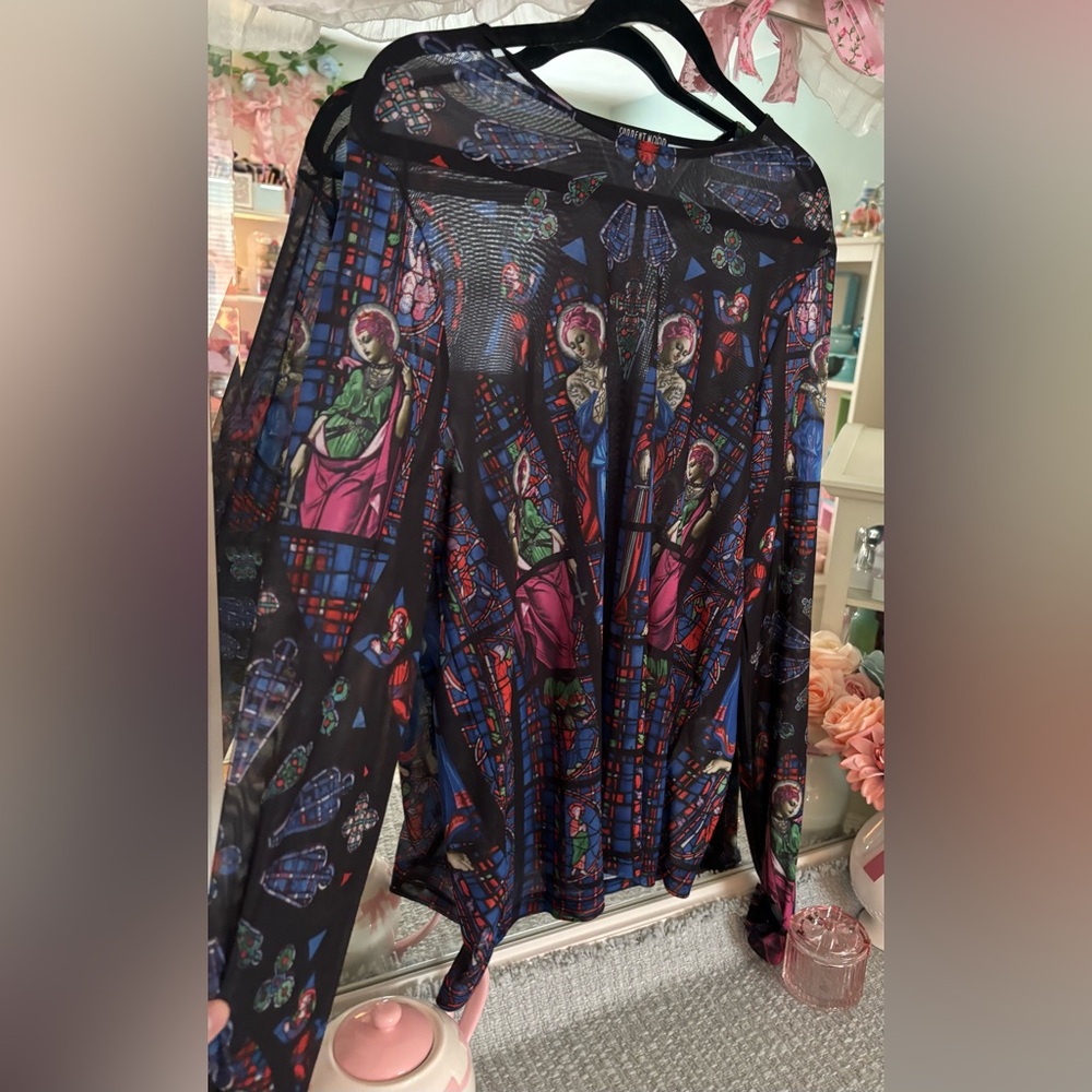 Current Mood Multicolor Abstract Top - image 1